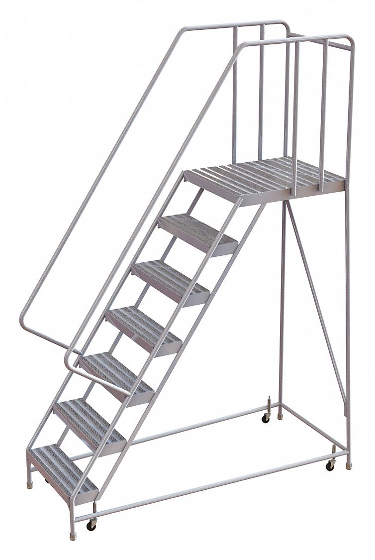 70 in Platform Ht, 28 in Platform Dp, Rolling Ladder - 25NY44 ...