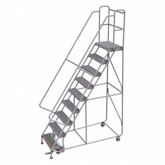 TRI-ARC, 7.5 ft Platform Ht, Assembled, Rolling Ladder - 25NY57 ...