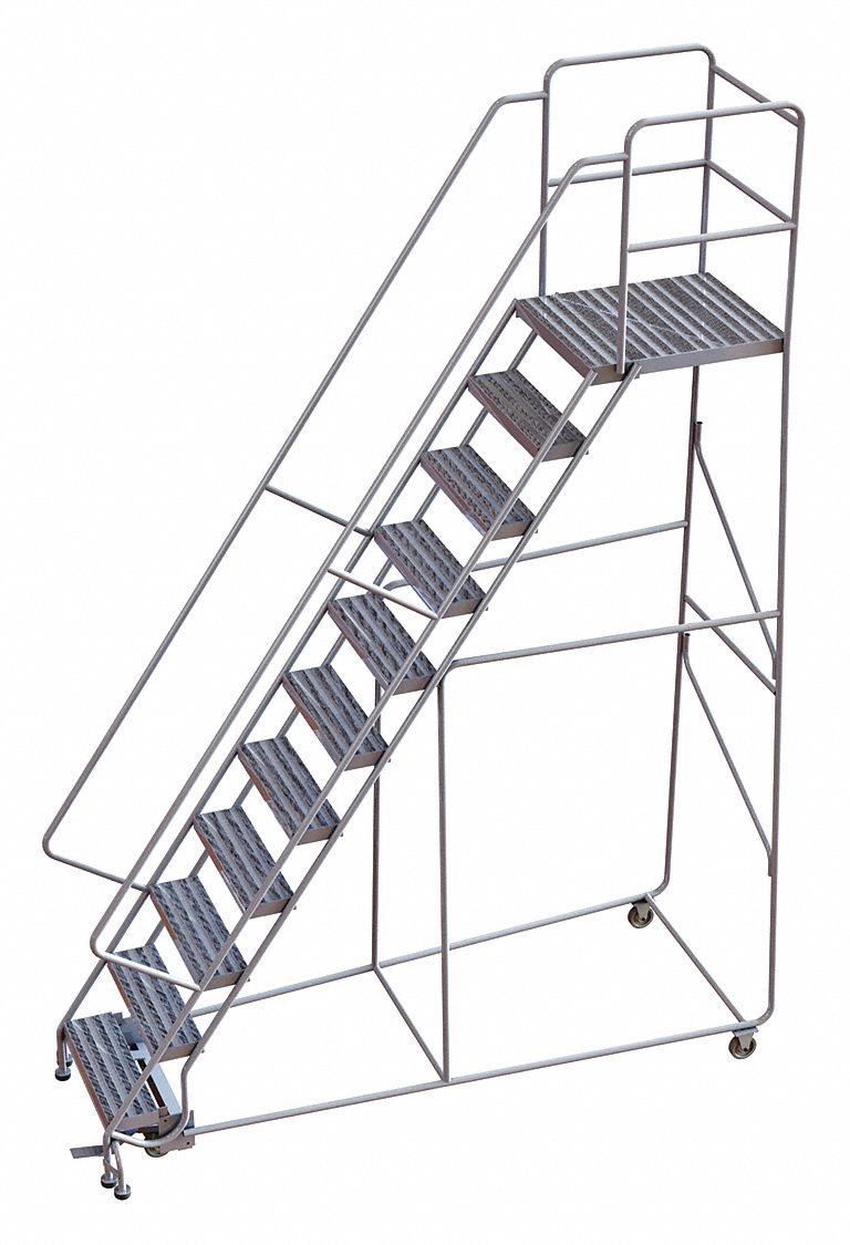 110 in Platform Ht, 28 in Platform Dp, Rolling Ladder - 25NY68 ...