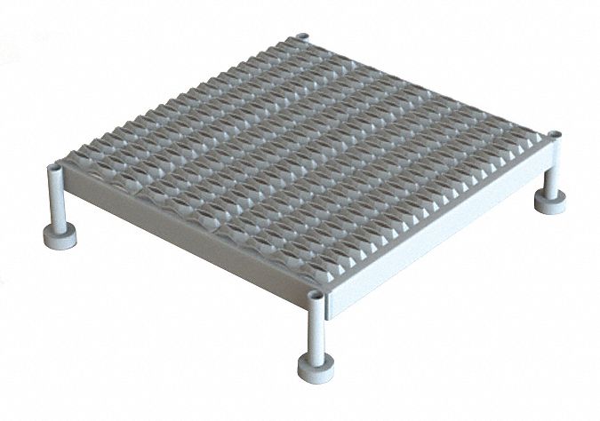 Adjustable Height Work Platform: 14 in Platform Ht - Max, 24 in Platform Wd, Steel, Adj Ht