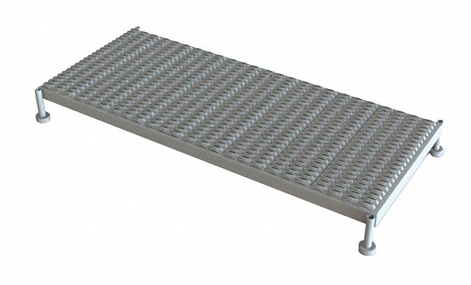 Adjustable Height Work Platform: 14 in Platform Ht - Max, 24 in Platform Wd, Steel, Adj Ht