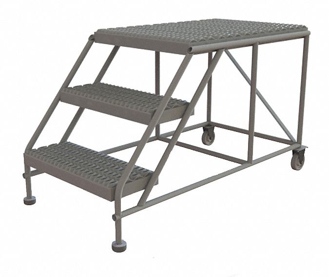 TRI-ARC, 3 Steps, 30 In, Rolling Work Platform - 25NZ75|WLWP032436 ...