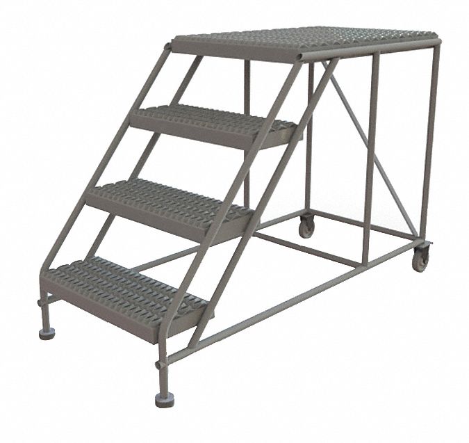 TRI-ARC Rolling Work Platform, Steel, Single Access Platform Style, 40 ...