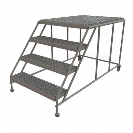 Stationary Work Platform Steel, 36 X 24, 10-15 Height, Gray | lupon.gov.ph