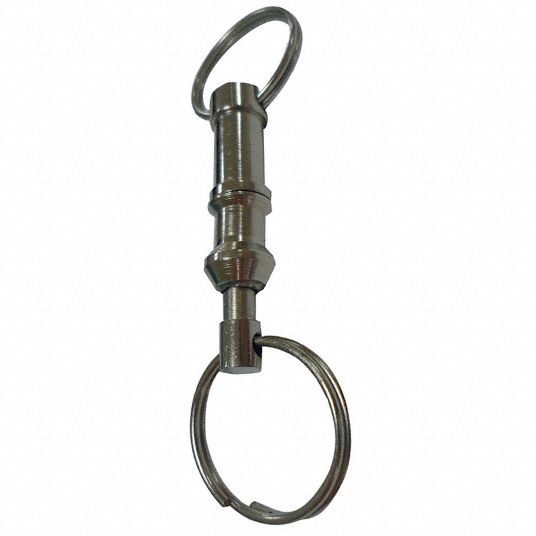Quick Release Ring, Nickel Finish Steel, Quick Release Key Holder ...