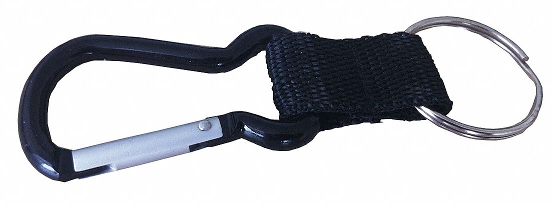 CARABINEER KEY HOLDER BLACK