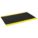 ANTIFATIGUE MAT, DIAMOND PLATE, 3 X 6 FT, ½ IN THICK, BLACK/YELLOW BORDER, PVC FOAM