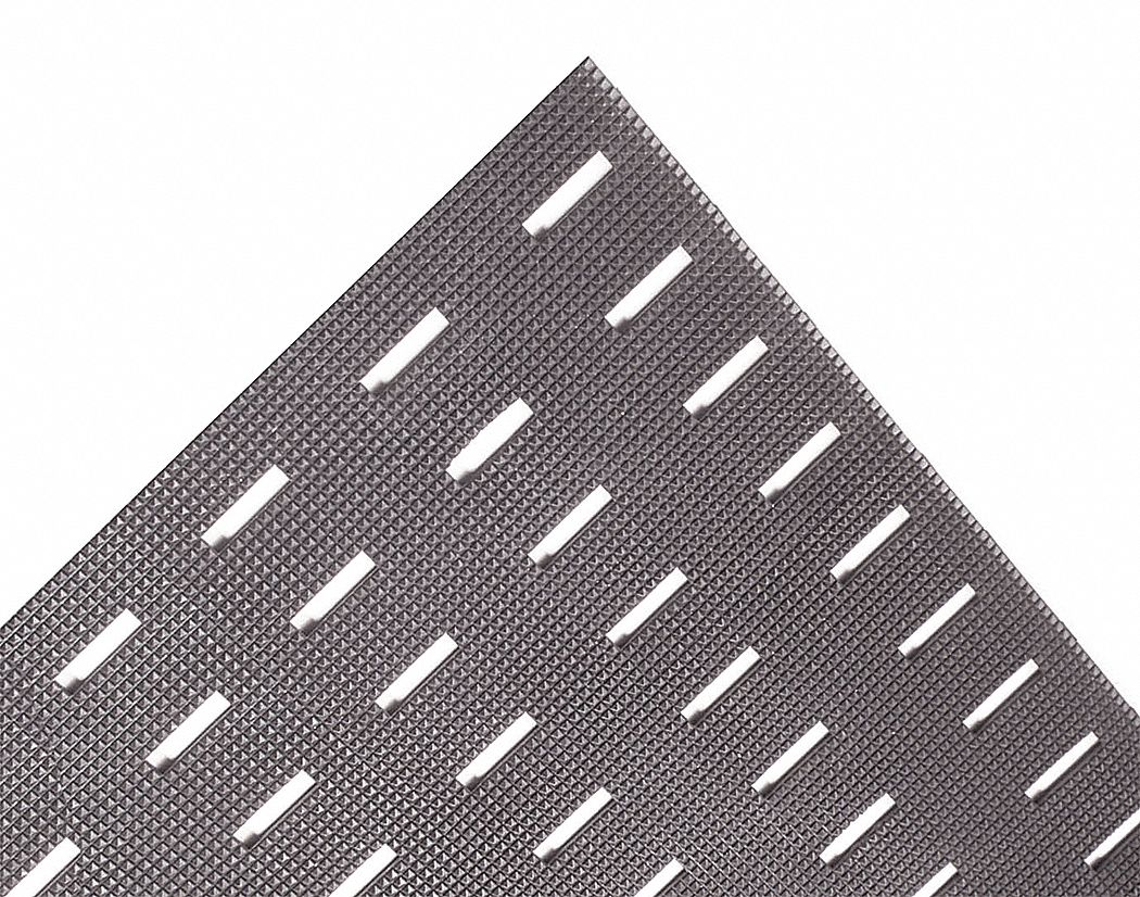 CUSHION-DEK CUSHION-DEK, VINYL SPONGE BACKING, 3 X 10 FT, 7/16 IN THICK, BLACK