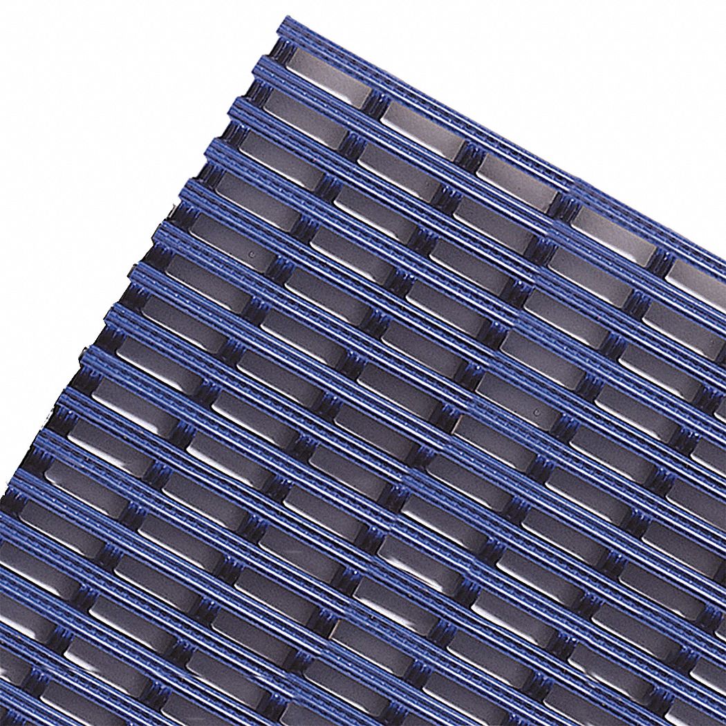 DRAINAGE MAT, 2 X 40 FT, ½ IN THICK, BLUE, RECTANGLE, SAFETY GRID