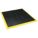 ANTIFATIGUE MAT, 40 X 40 IN, ⅞ IN THICK, RAISED DIAMOND STUDS, BLACK/YELLOW BORDER