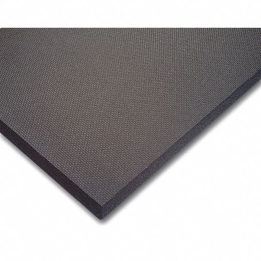 NOTRAX Antifatigue Mat, Closed Cell PVC Nitrile Foam Blend, 6 ft. x 3 ...