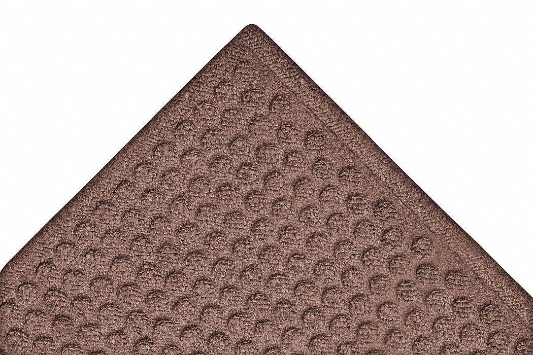 ENTRANCE FLOOR MAT, 4 X 10 FT , ⅜ IN THICK, BROWN, ANTIMICROBIAL