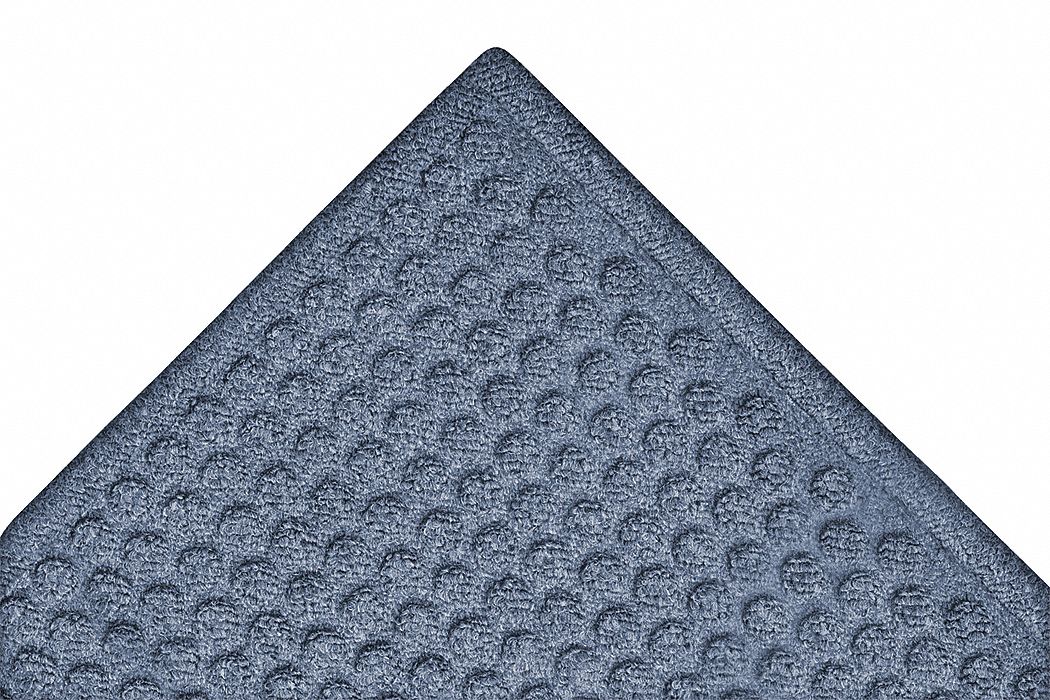 ENTRANCE FLOOR MAT, 3 X 10 FT , ⅜ IN THICK, SLATE BLUE, ANTIMICROBIAL