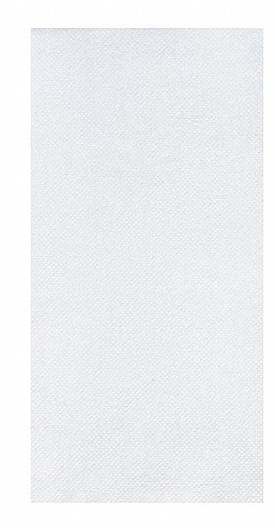 Guest Towel: White, 3-7/8 in x 7-7/8 in, Plain, 1/6 Fold, 600 PK