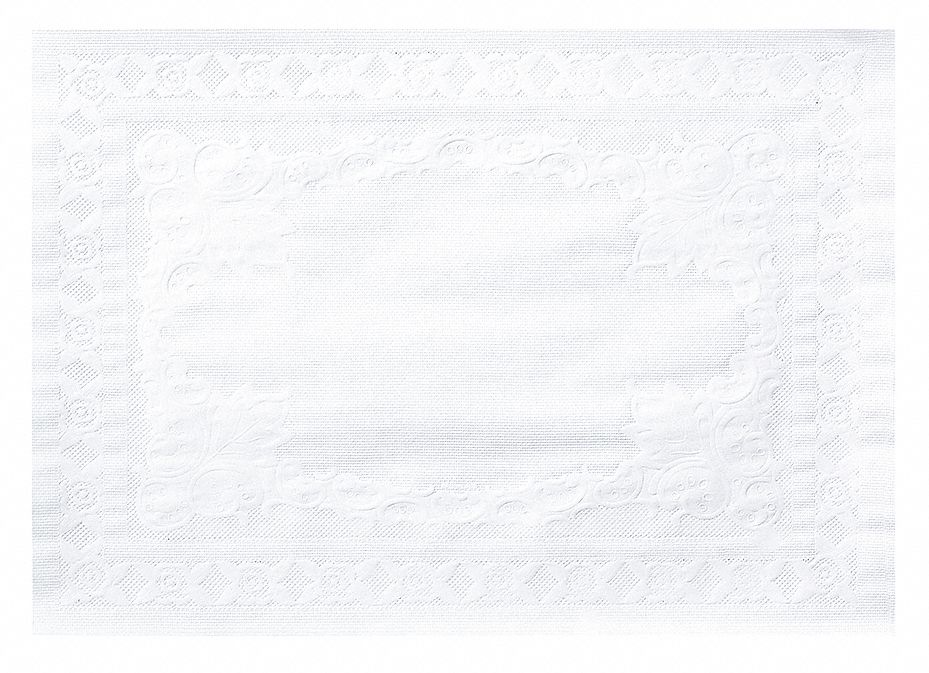 10 in x 14 in White Disposable Paper Placemat; PK1000 Grainger
