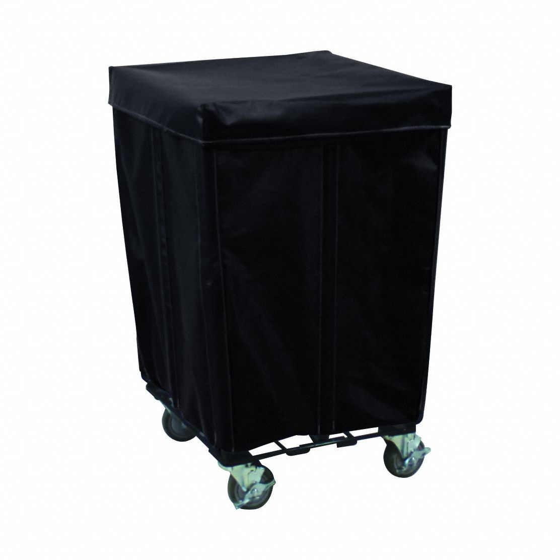 Basket Truck: Black, (4) Swivel, 8 bu Truck Capacity, 25 in Overall Lg, Vinyl