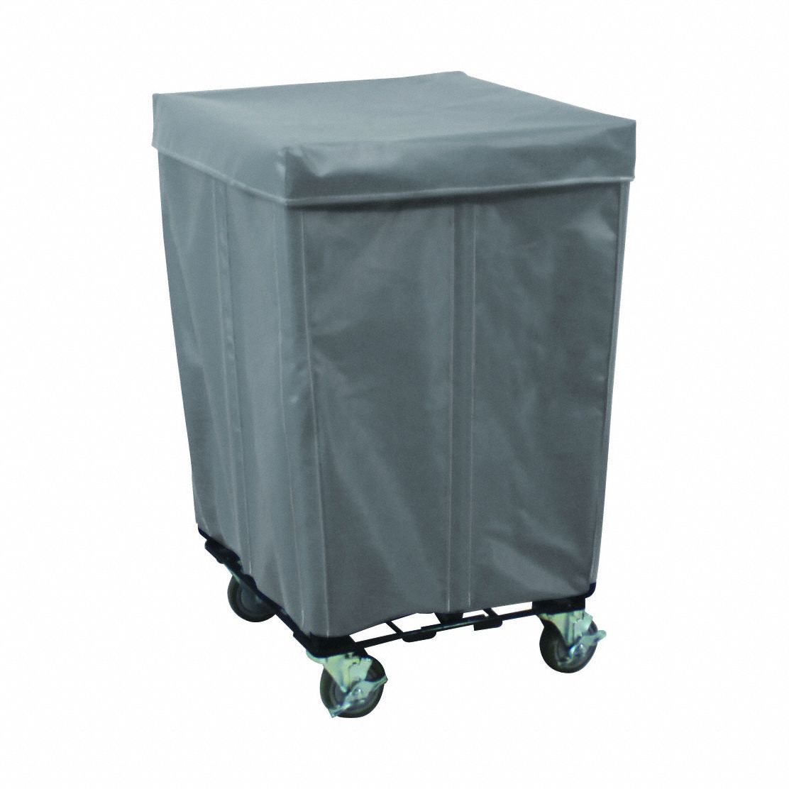 Basket Truck: Gray, (4) Swivel, 8 bu Truck Capacity, 25 in Overall Lg, Vinyl