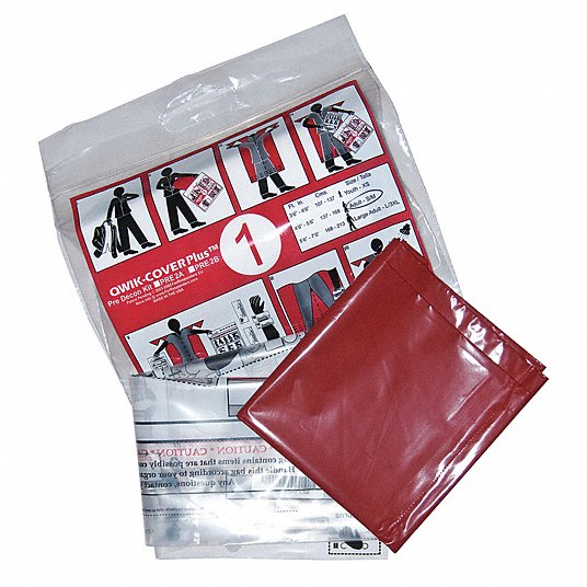 Pre-Decon Kit: Large Adult Dimensions, Includes Decon Bags (S and L) and Red Cover, 20 PK