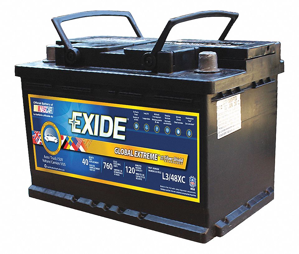 EXIDE BATTERY AUTOMOTIVE GR L3/48/H612V - 3278 - WLLL3/48XC | L3/48XC ...
