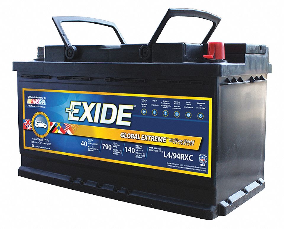 EXIDE BATTERY AUTOMOTIVE GR L4/94R/H7 12V - Automotive Batteries ...