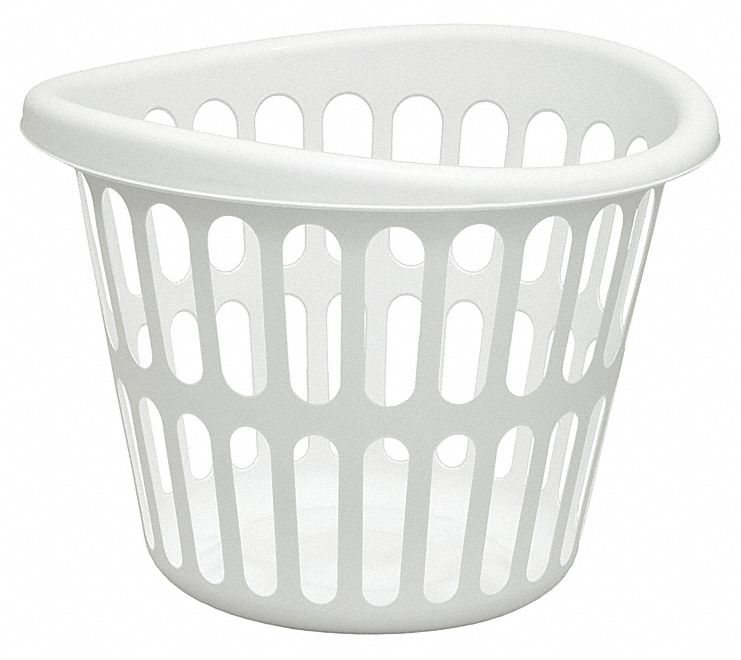 25TT99 - Basket White Plastic 1 Bushel