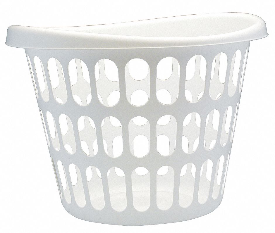 25TU01 - Basket White Plastic 2 Bushels