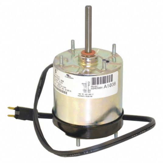 MORRILL ECM Direct Drive Blower Motor: Totally Enclosed Air-Over, 1/15 HP,  1,550 Nameplate RPM, 0.63