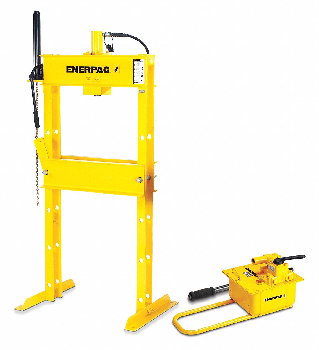 ENERPAC, Manual Pump, HFrame Frame, Hydraulic Press 25TU75IPH5080