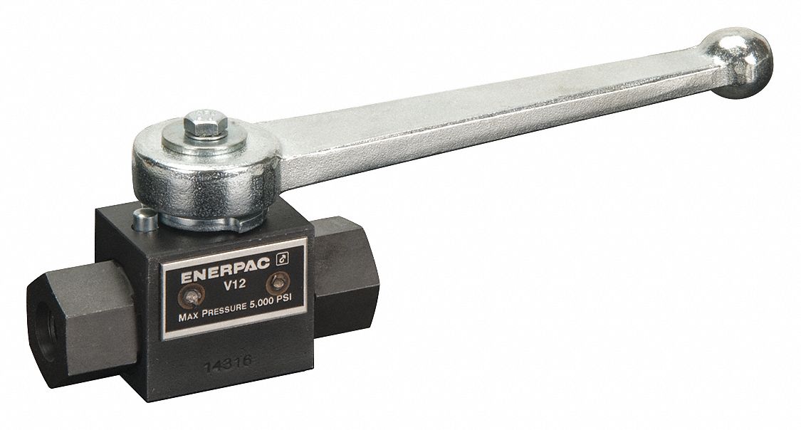 ENERPAC Hydraulic Ball Valve, 4 SAE, Standard, 5,000 psi Max. Pressure