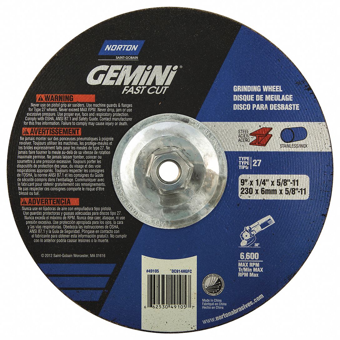 MEULE A CENTRE INCURVE, 9 PO DIA