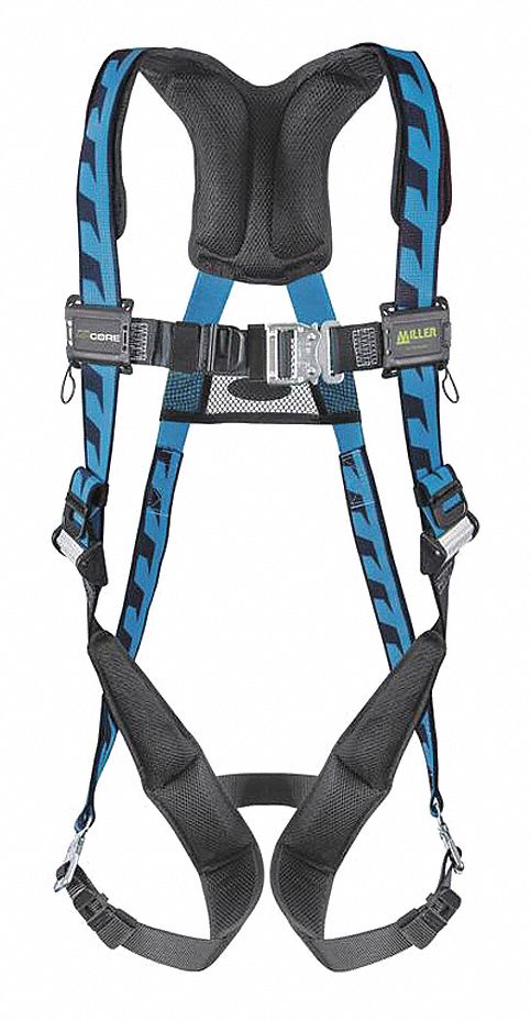 Miller® H13110022 Full Body Harness, Back D Ring, Tongue Leg Strap