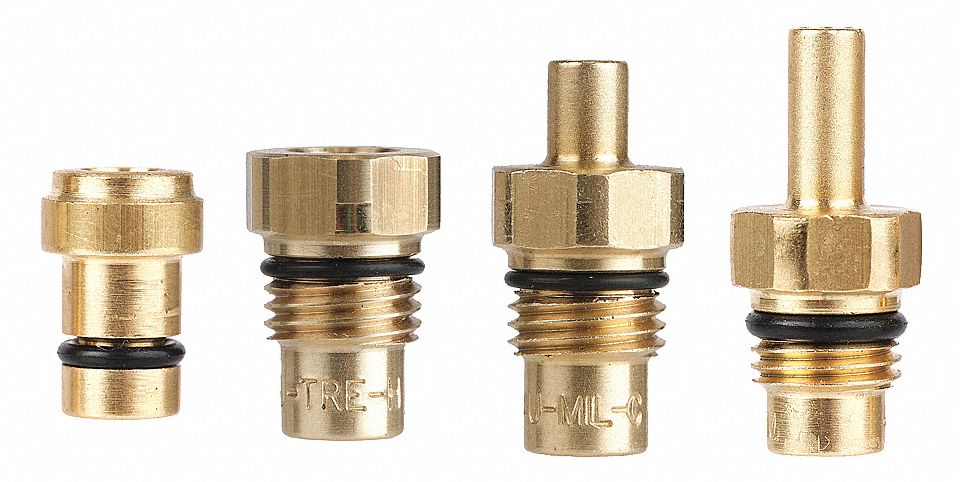 CONDUIT ADAPTER, 42 SERIES, FOR BERNARD, WIRE SIZES 0.030 TO 1/16 IN, BRASS