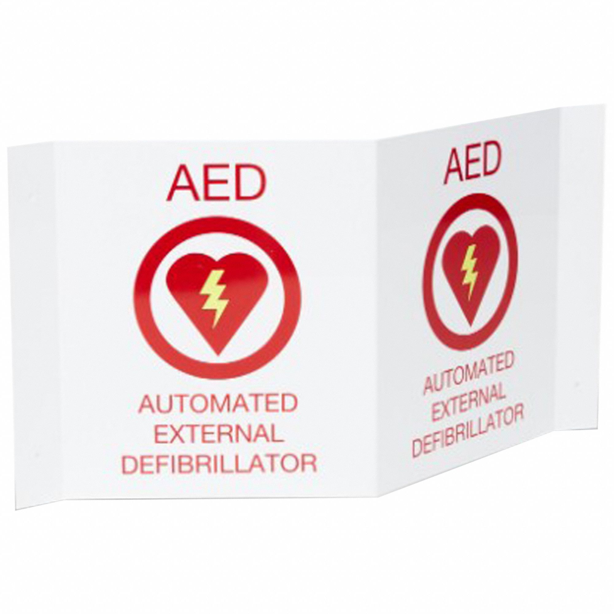 AED PLUS 3-D WALL SIGN