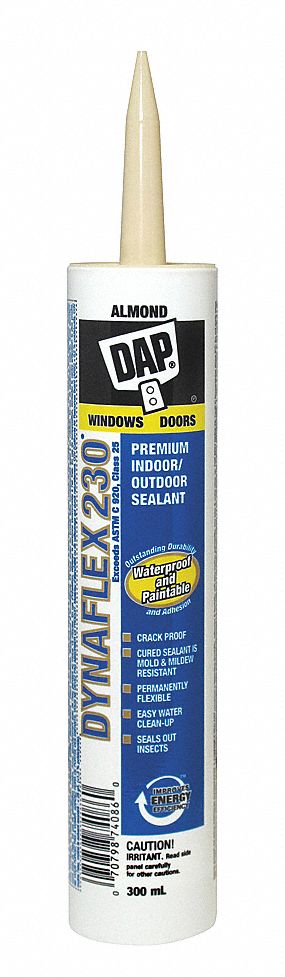 DYNAFLEX 230 PREMIUM INDOOR/OUTDOOR LATEX SEALANT, FOR WINDOWS/DOORS/SIDING/TRIM, ALMOND, 300 ML