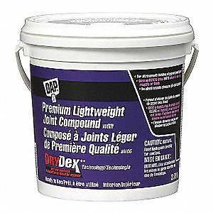 JOINT COMPOUND WITH DRYDEX INDICATOR, TEMP RANGE 5 ° C, WHITE, 3.78 L