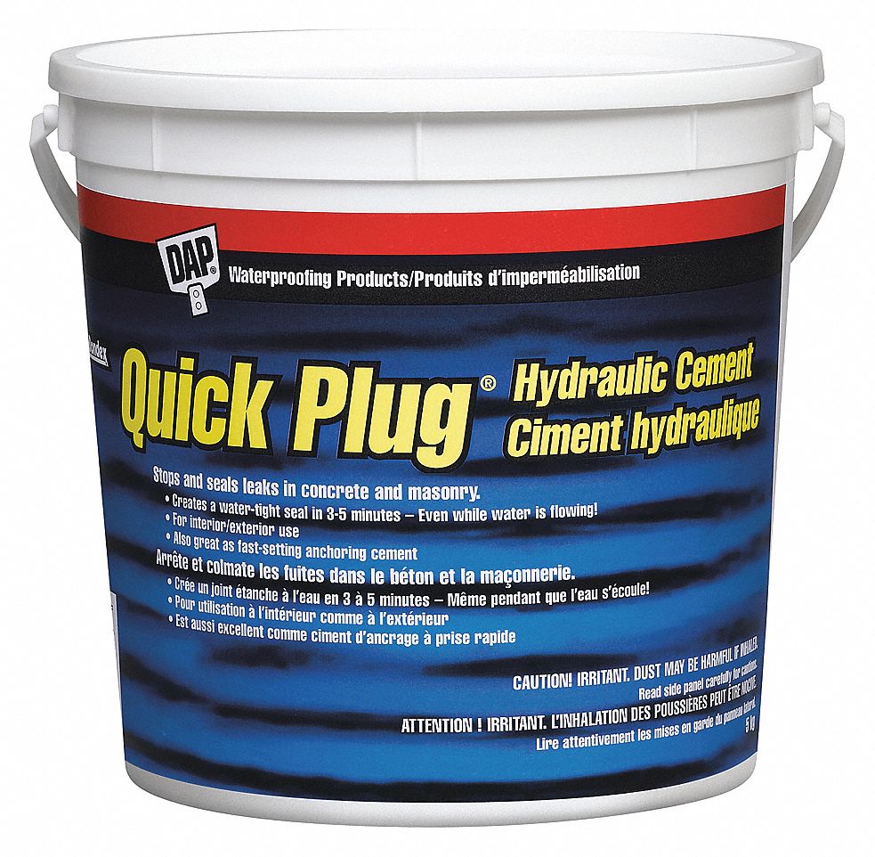 BONDEX QUICK PLUG CEMENT, GREY, 5 KG, 28 DAY CURE, 3 MIN WORKING TIME