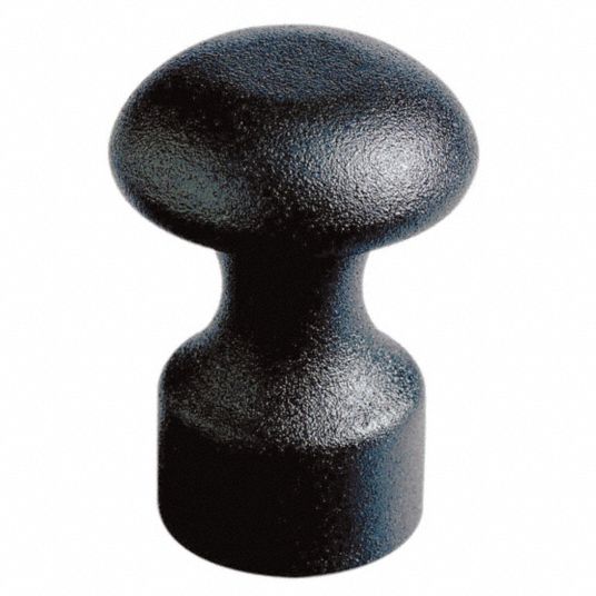 ASP Baton Leverage End Cap, Black, Textured 25VF0552921 Grainger