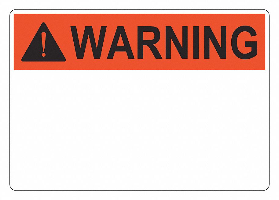 7 X10 ANSI WARNING HEADER 125/ROLL