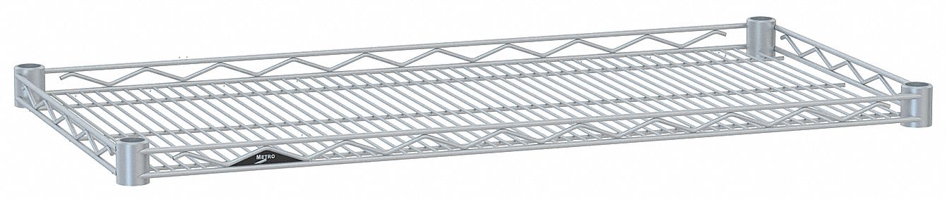 METRO, 48 in x 24 in, 1 Shelves, Wire Shelf - 25W913|HDM2448BR - Grainger