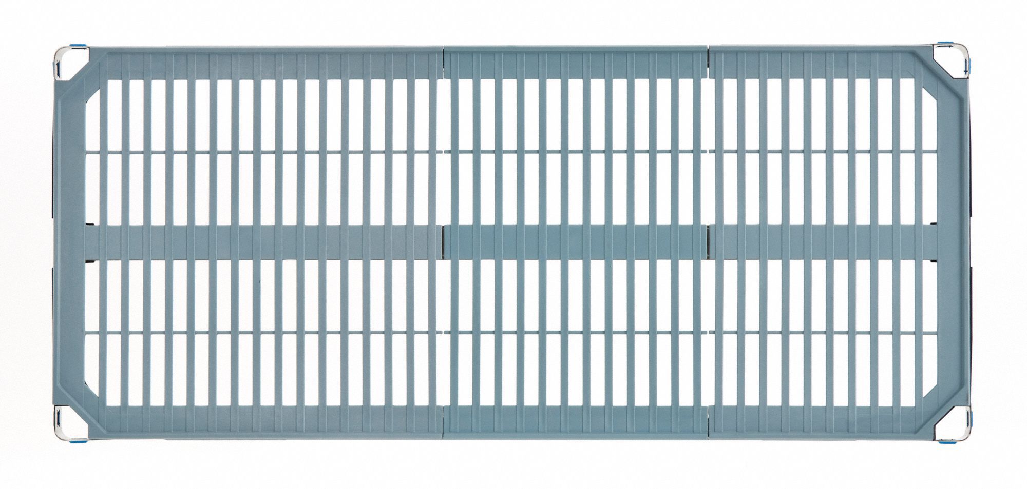 Shelf: 18 in x 42 in, Ventilated Shelf, 1, 000 lb Shelf Capacity, Polymer/Stainless Steel