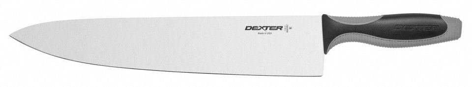 Cooks Knife 12 Blade Black/Gray Handle
