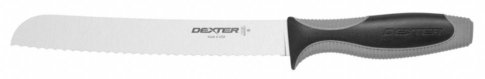 Bread Knife 8 in Blade Black/Gray Handle