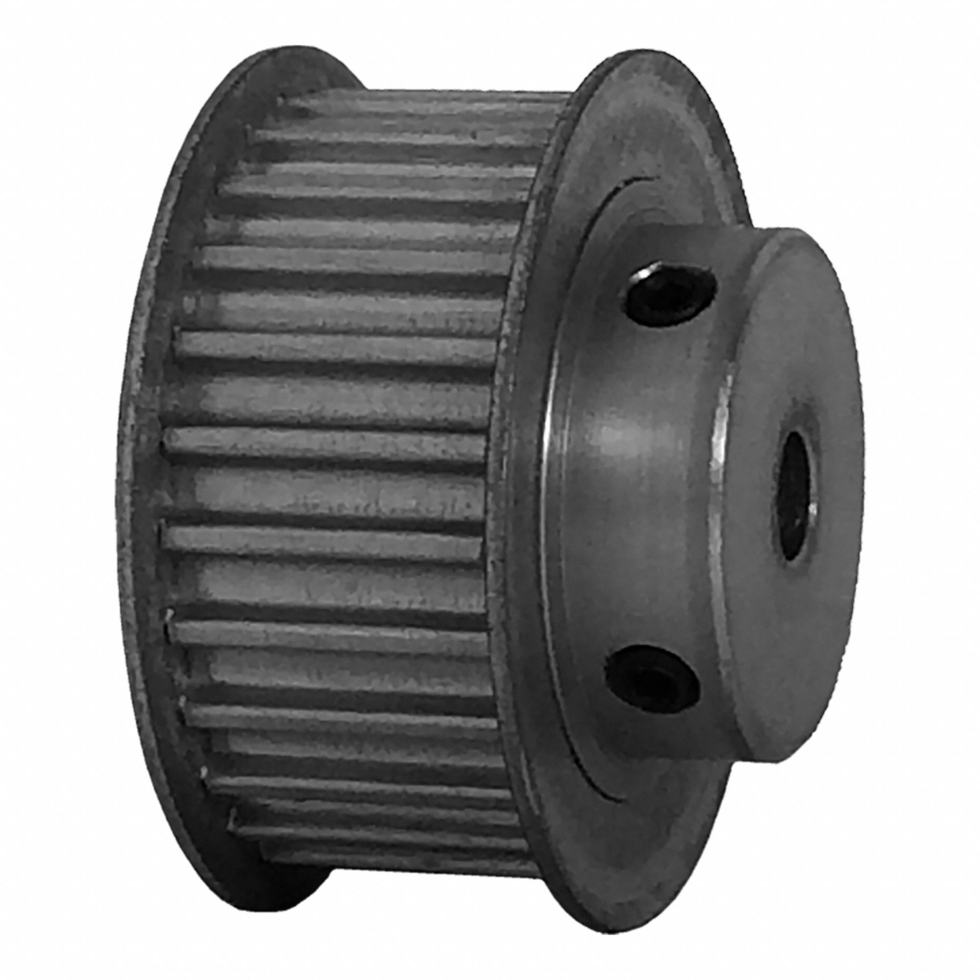 DAYTON Timing Pulley: Curvilinear, Fixed, For 15 mm Belt Wd, 26 Teeth, 5 mm Pitch, Aluminum (MPN 26-5M15-6FA3). Key specifications — Brand: DAYTON; Finish: Clear Anodized; For Belt Series: Powerhouse®.