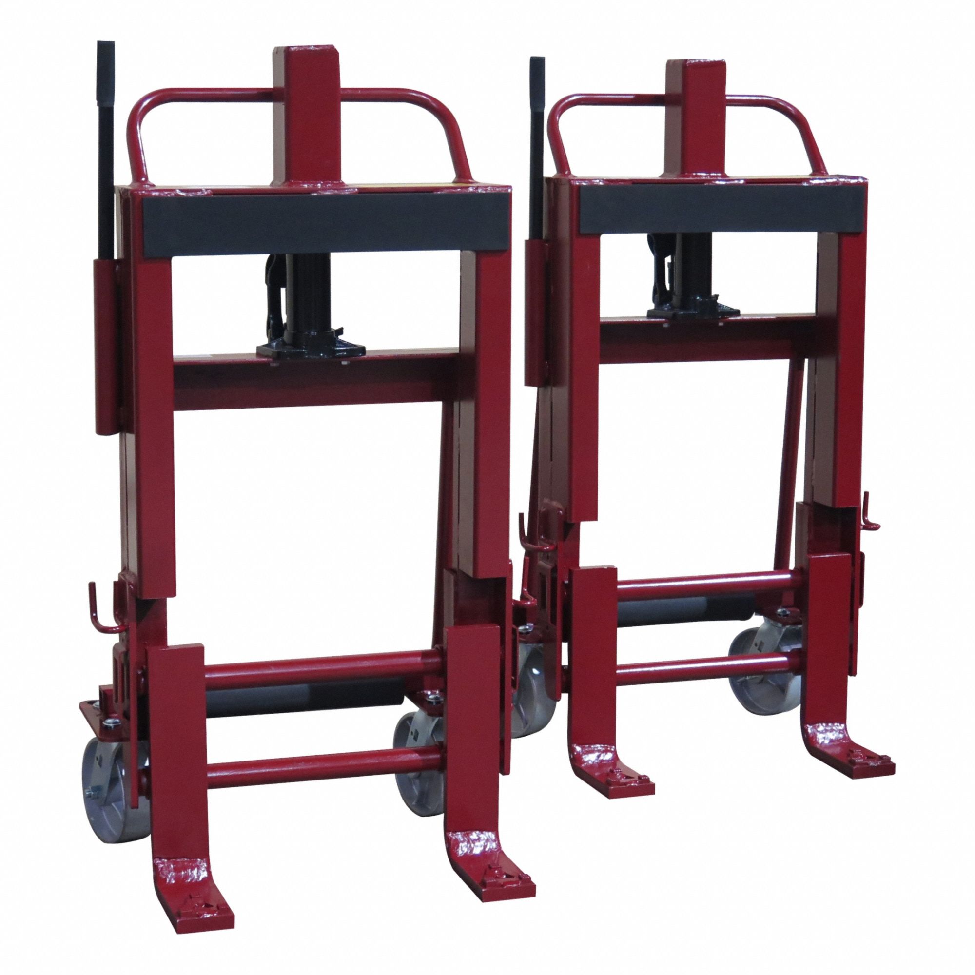 Machinery and Equipment Mover: 4, 000 lb, 19 3/4 in L x 23 in W x 43 5/8 in H Overall, Solid