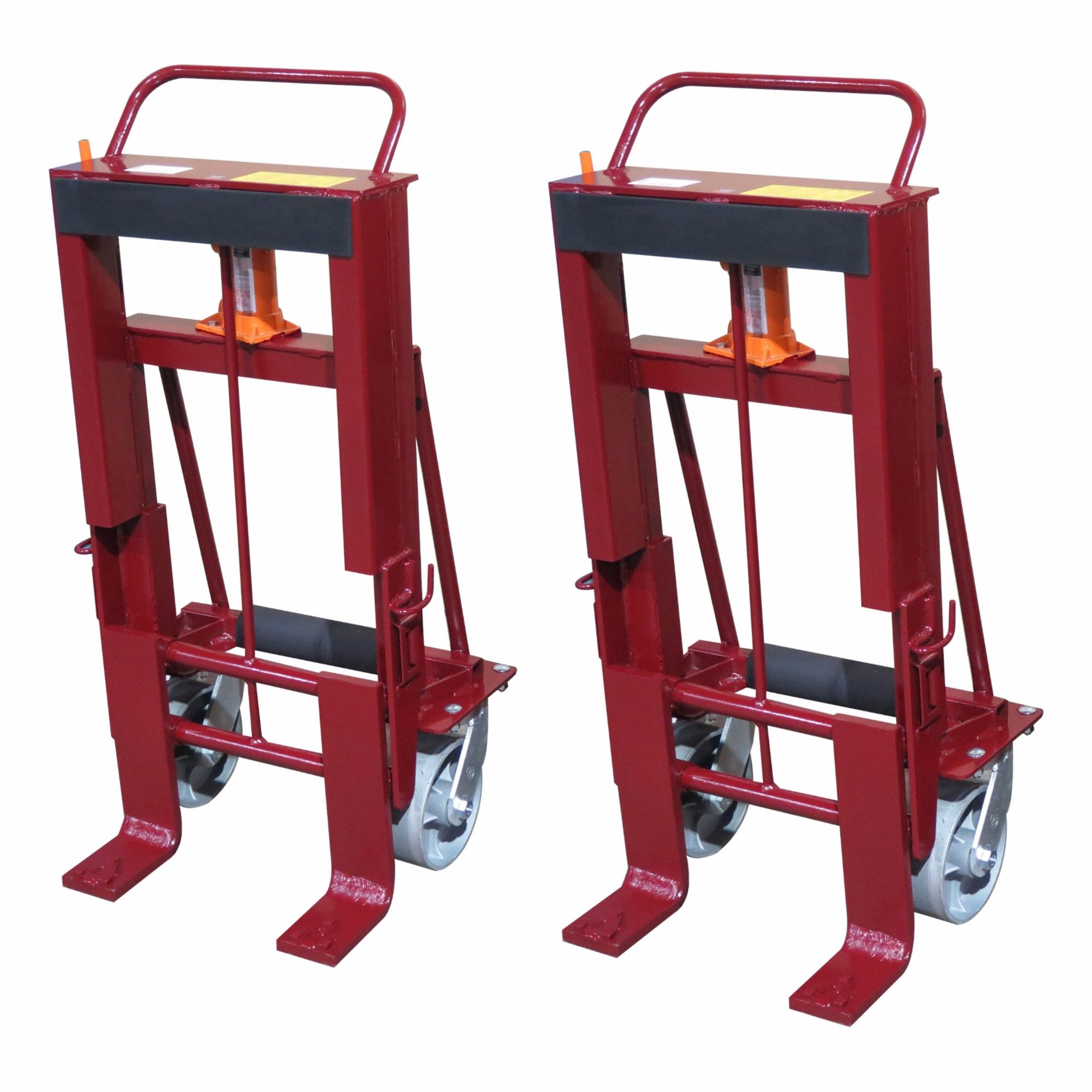 Machinery and Equipment Mover: 10, 000 lb, 21 3/4 in L x 24 in W x 47 in H Overall, Solid