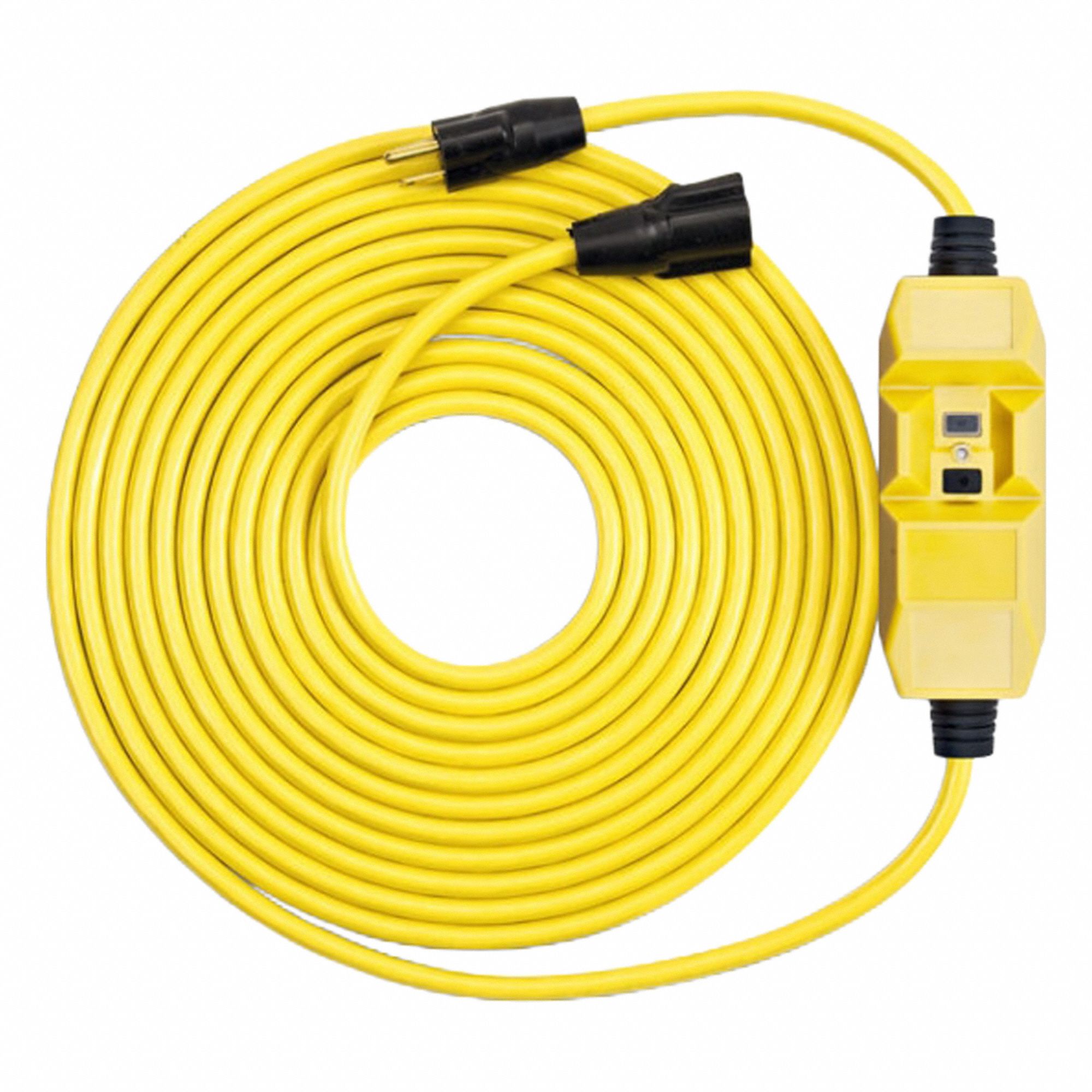 GFCI Yellow 50 ft 1 Outlet 14 AWG