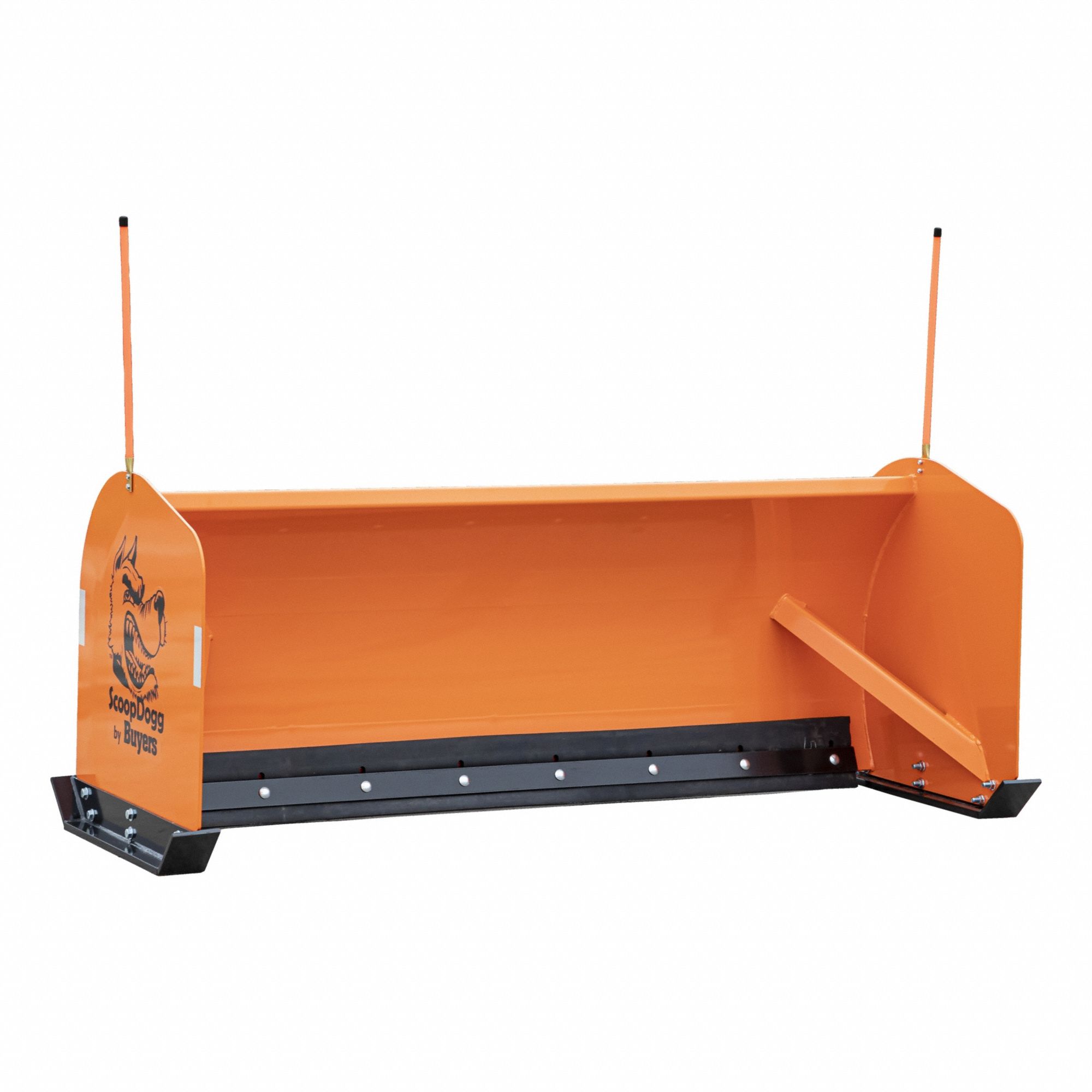 Vehicle Mounted Snow Pusher: Skid-Steer, 46 hp Machine Horsepower Required, Steel