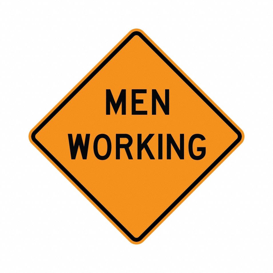 Reflective Sign 48in: 48 in x 48 in Nominal Sign Size, Polypropylene, 0.015, Orange, Roll Up