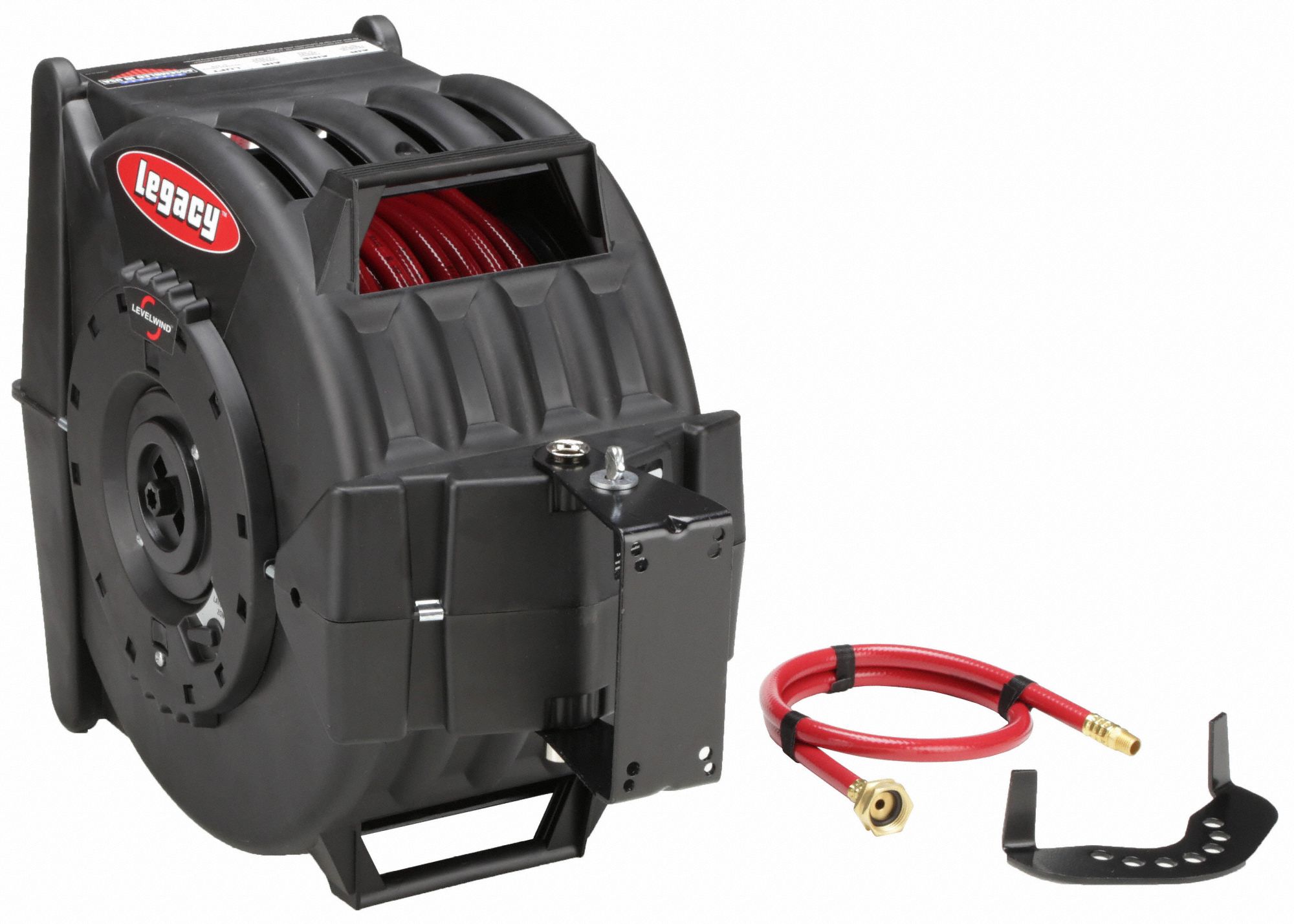 LEGACY Spring Return Hose Reel: 50 ft (3/8 in I.D.), 3/8 in Hose Barb x ...