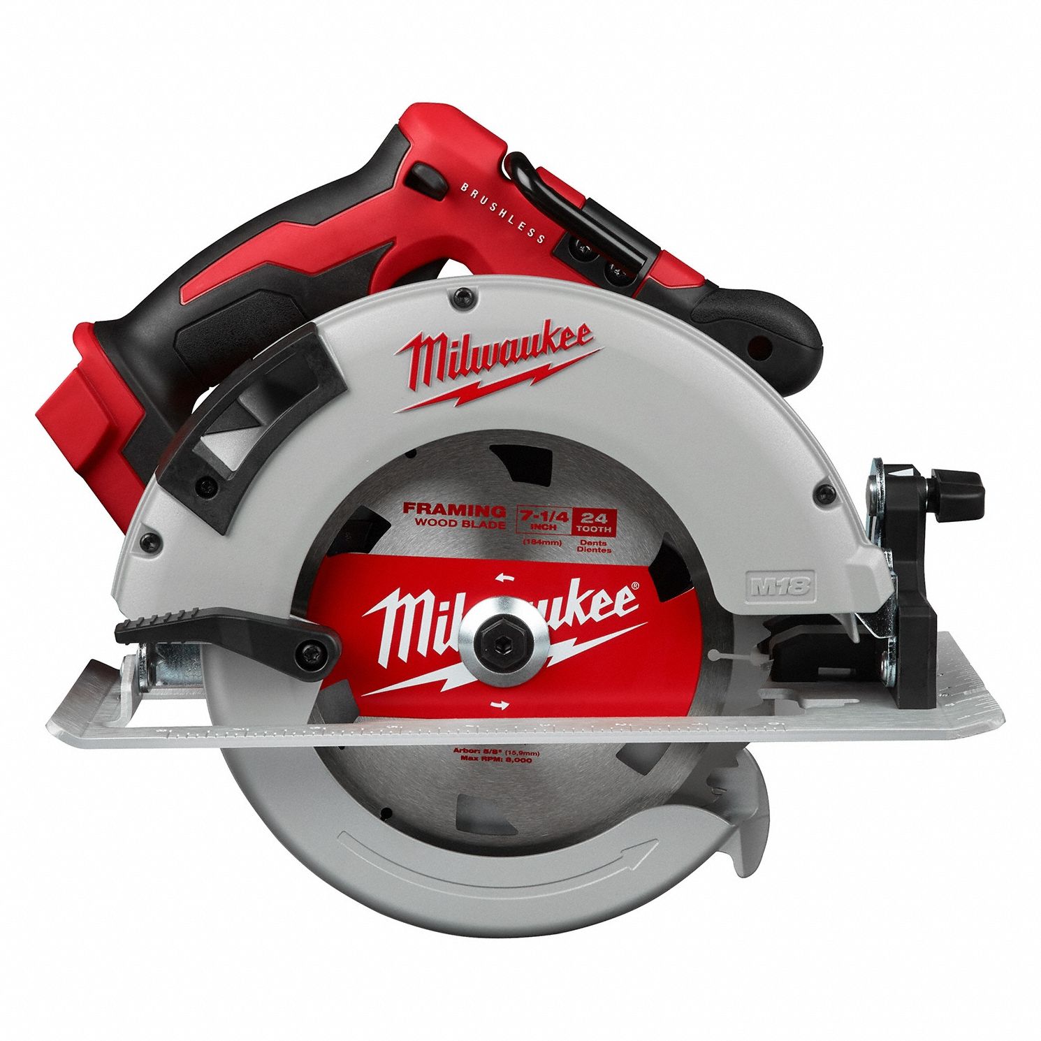 Circular Saw: 7 1/4 in Blade Dia., 1 7/8 in Max. Cutting Dp @ 45 Deg., 50°, 18 V DC Volt